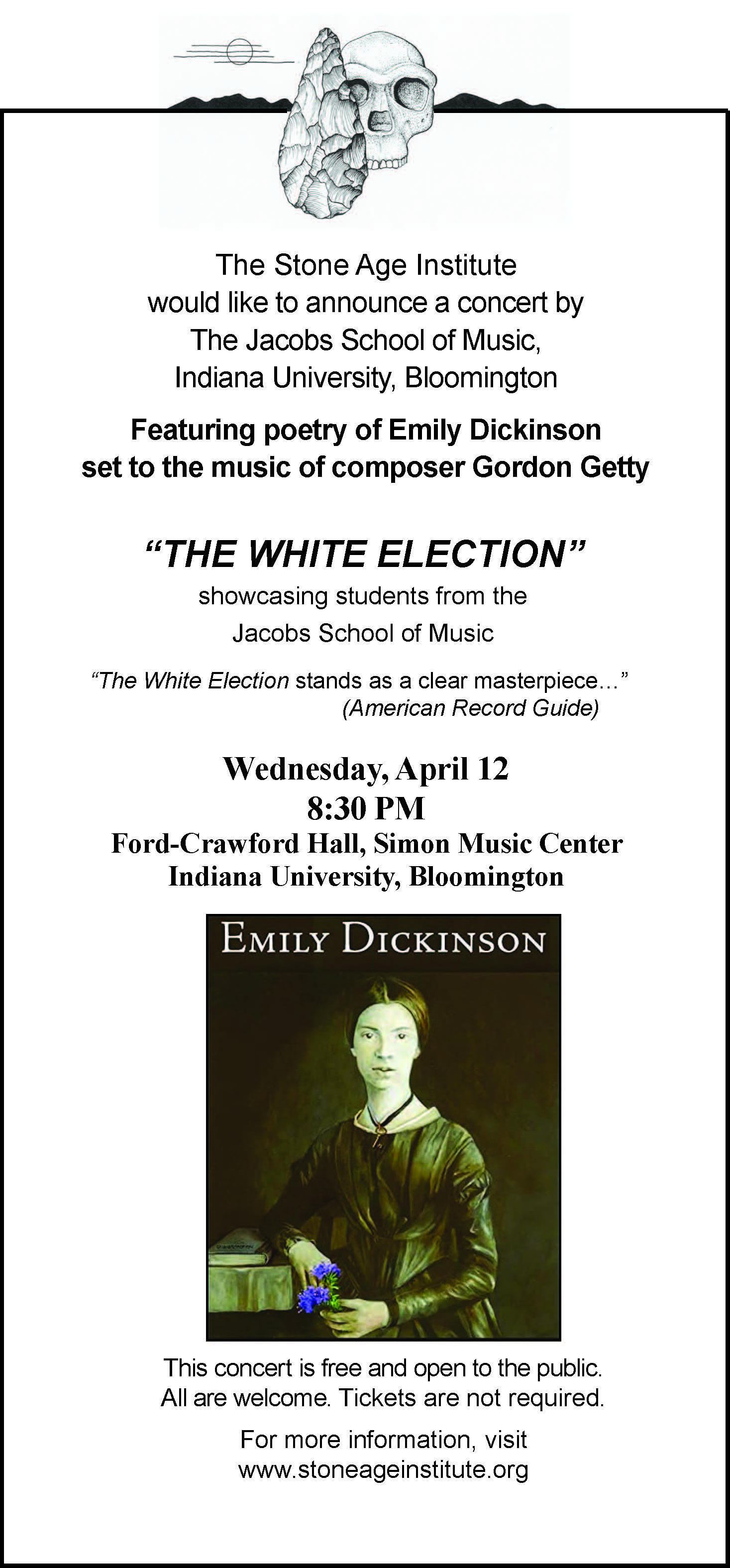 The White Election event flier